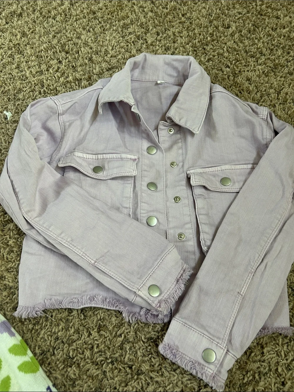Gymboree Lavender Floral Knit Dress with Jacket from Maurice’s and Leggings